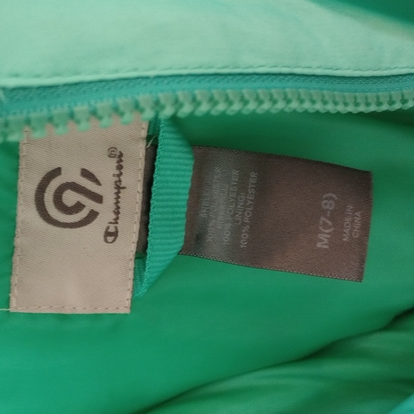 Girls Champion teal snow pants size medium 7/8 - Picture 4 of 7